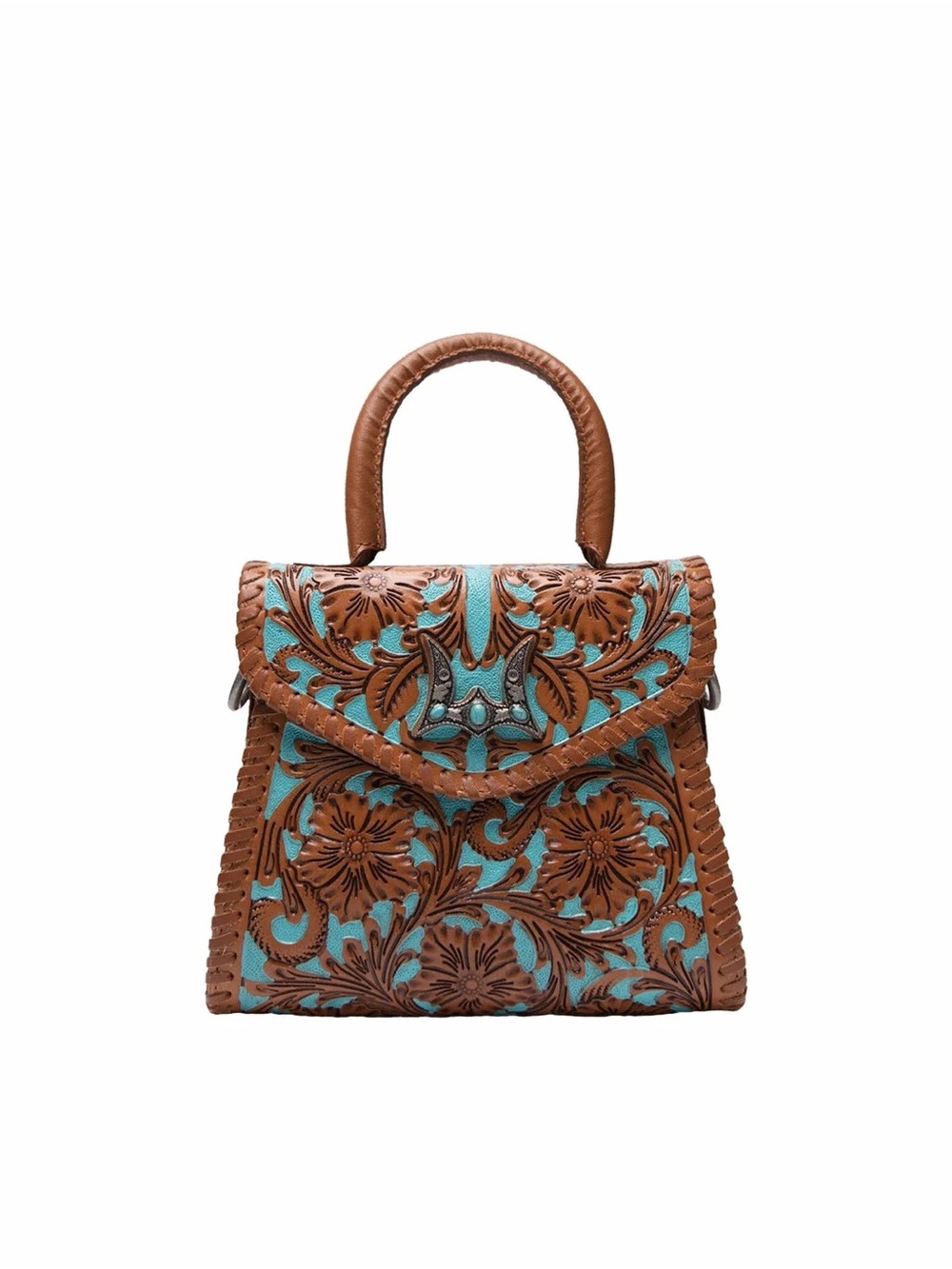 Loyal West | Leon Mini Handle Purse - Whiskey & Water